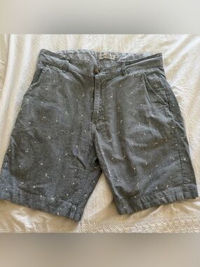 Sovereign Code Gray Microprint Flat Front Shorts